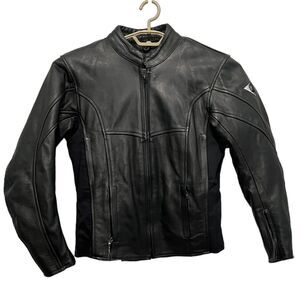 6th Gear Motorcycle Jacket Women's Size M 10 Leather Coast Lady Removable Liner